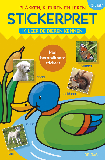Stickerpret Ik leer de dieren kennen 3-5 jaar